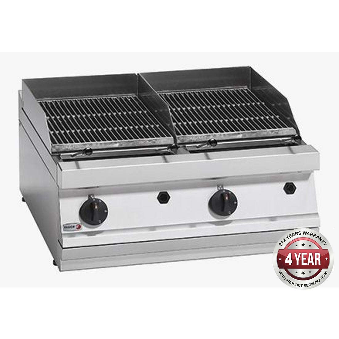 Fagor 700 Series BG7-10 Gas Charcoal 2 Grid Grill - Natural Gas/LPG