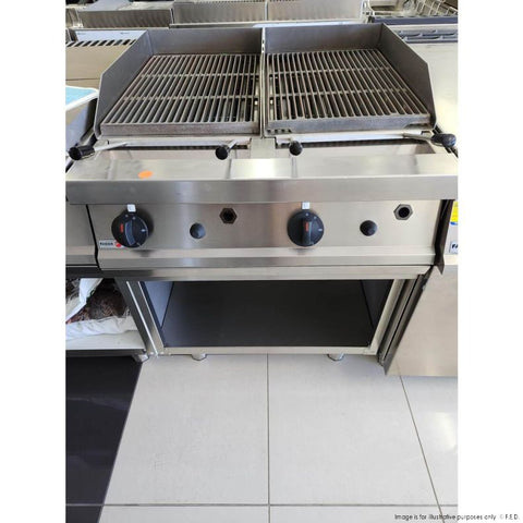 Ex-Showroom: Fagor 700 Series Gas Charcoal 2 Grid Grill BG7-10-QLD7