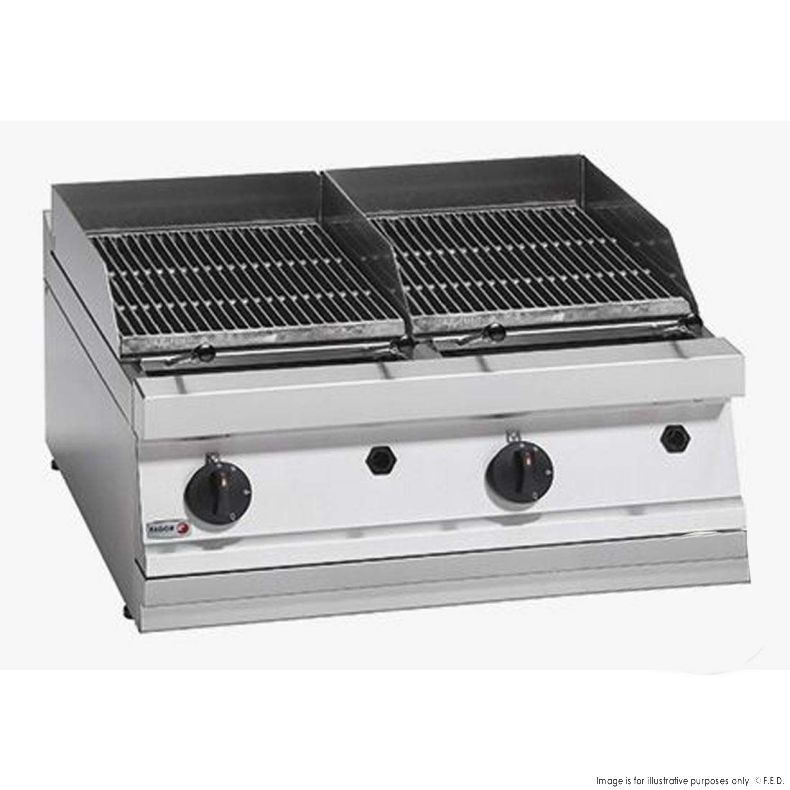 Ex-Showroom: Fagor 700 series - Gas charcoal 2 grid grill - BG7-10-VIC622