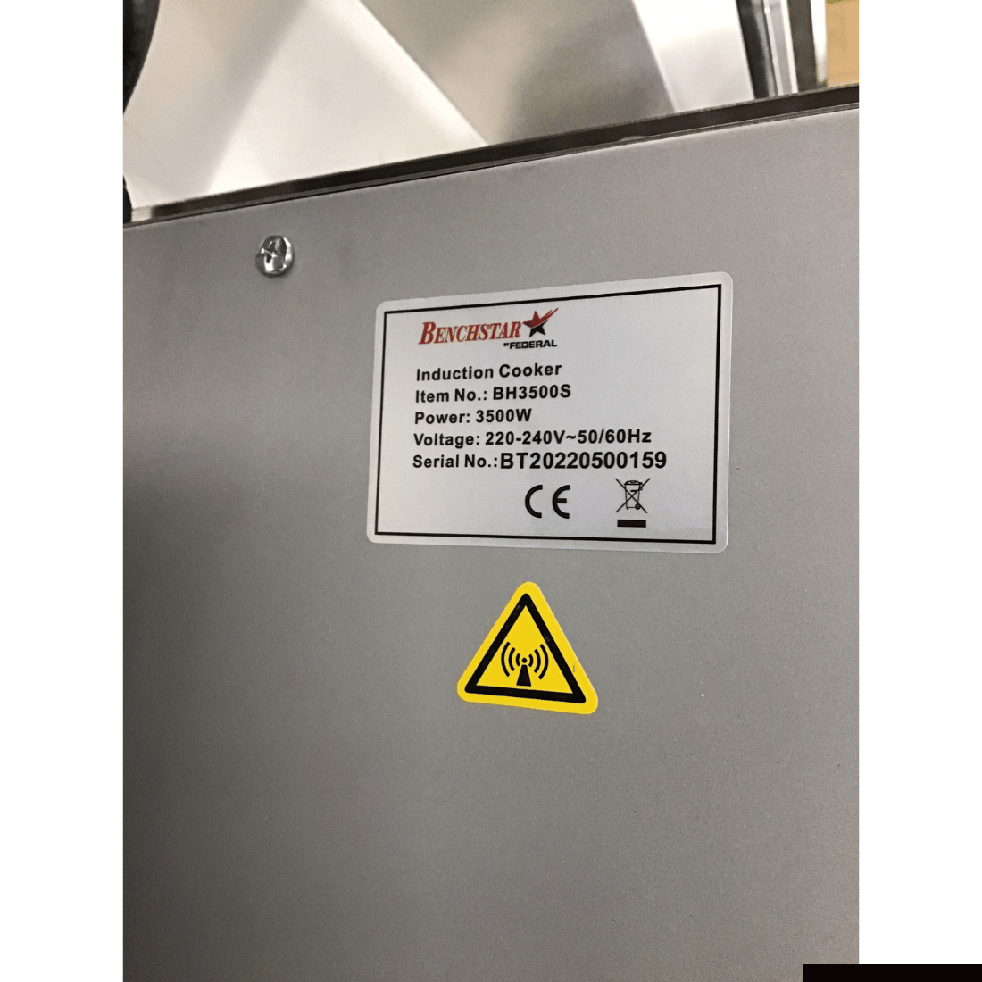 2NDs: Benchstar Commercial Schott Ceran Glass Hob Induction Plate BH3500S-VIC402