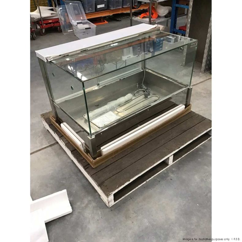 2NDs: Bonvue Heated Wet 6 x Half Pan Bain Marie Square Countertop Display BM11SD-NSW816