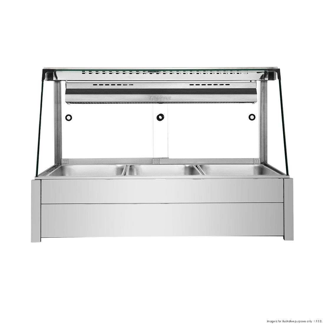 Bonvue Angled Countertop Wet and Dry Bain Marie BM11TC