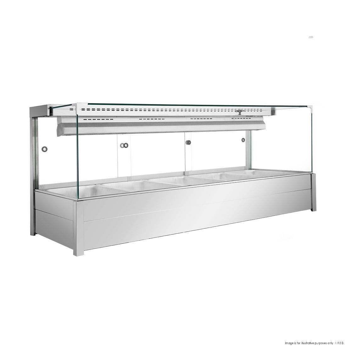 Bonvue Square Countertop Wet and Dry Bain Marie BM17SC