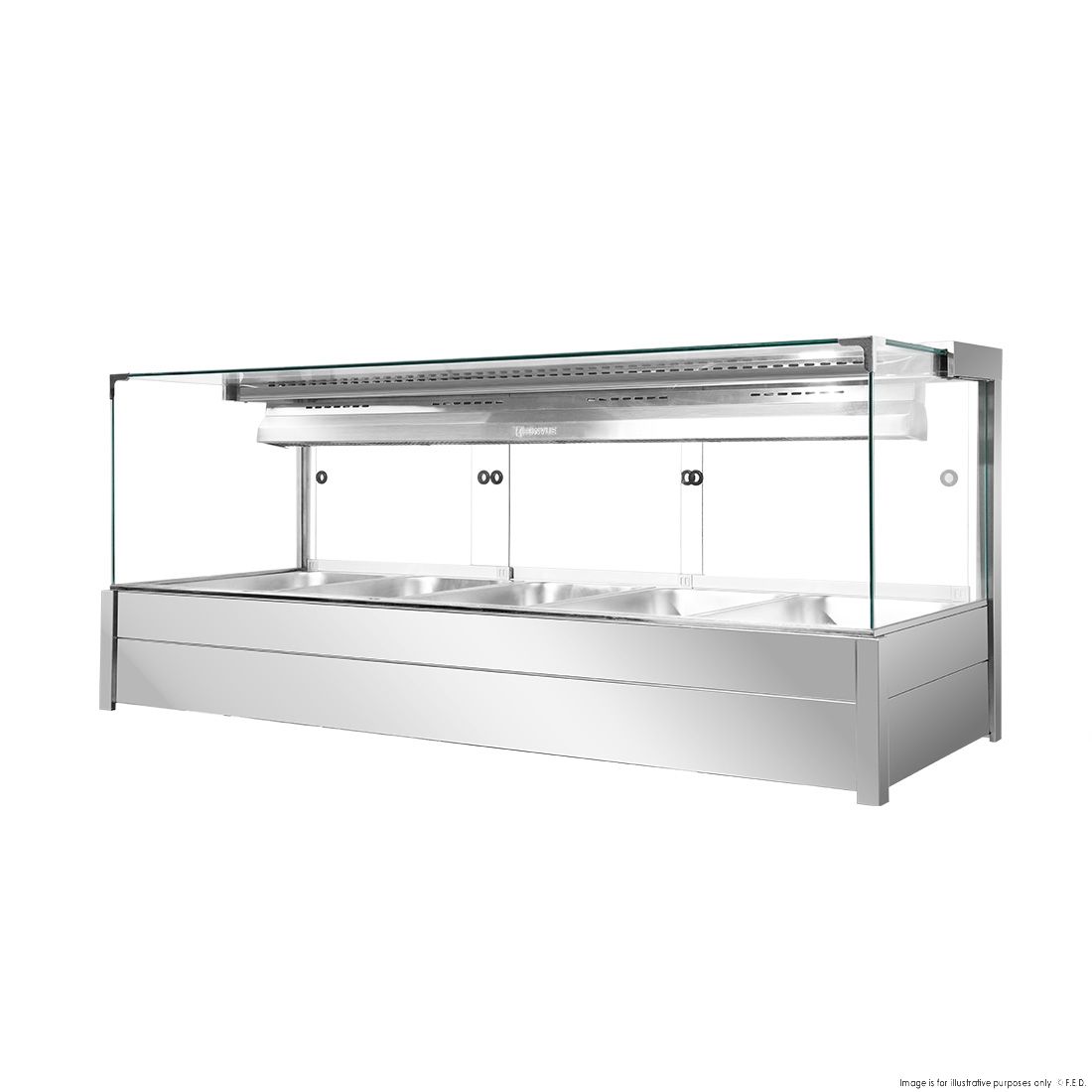 Bonvue Square Countertop Wet and Dry Bain Marie BM17SC