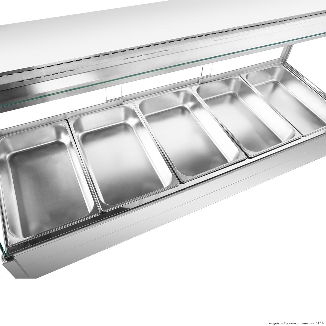 Bonvue Square Countertop Wet and Dry Bain Marie BM17SC