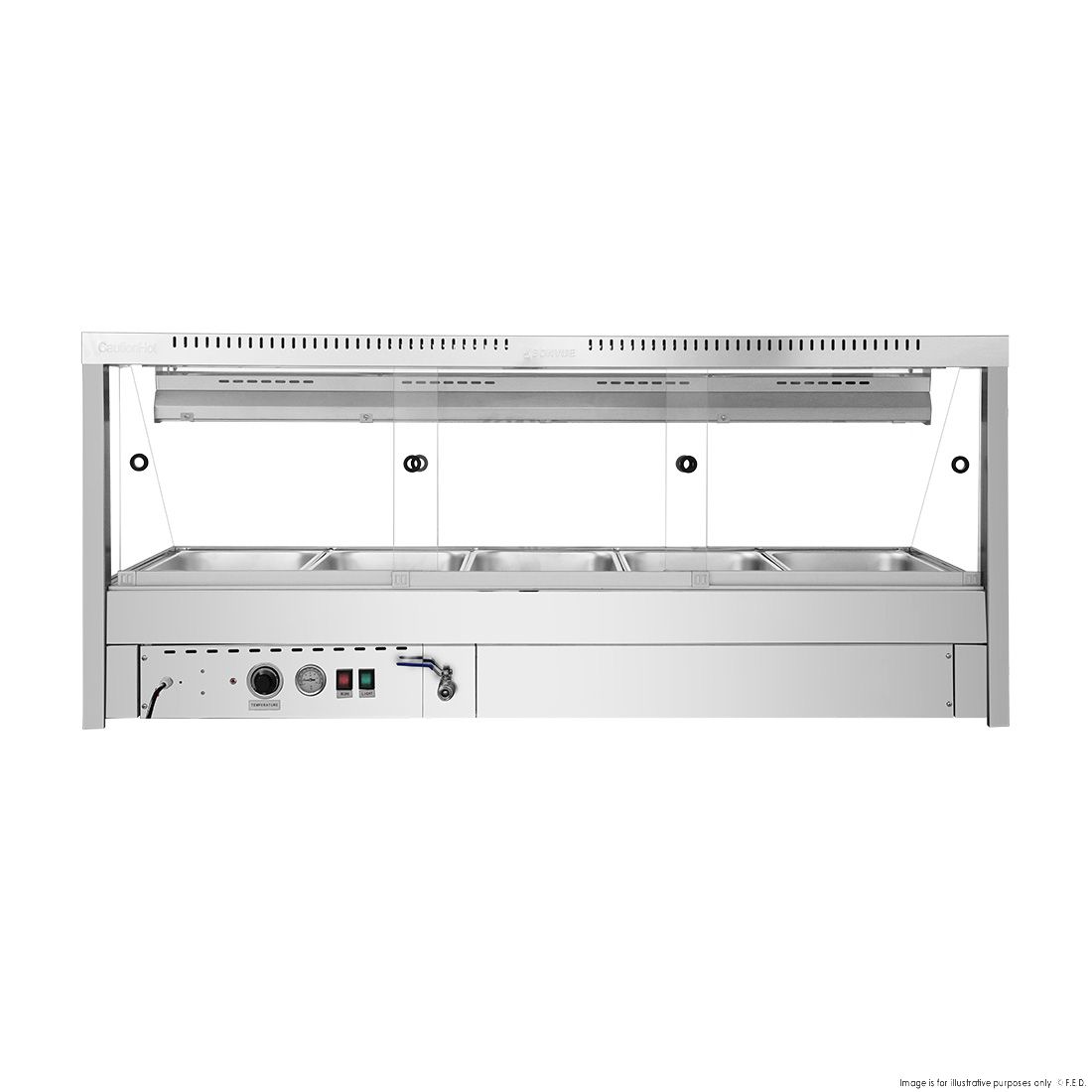 Bonvue Angled Countertop Wet and Dry Bain Marie BM17TC