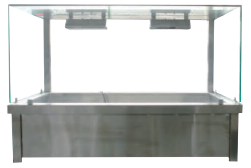 Jasper Wet Hot Food Display 1070 mm BM3 Holds 3 X 1/1 Gn Pans (Pans Not Included) 10 Amp