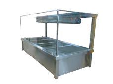 Jasper Wet Hot Food Display 1400 mm BM4 Holds 4 X 1/1 Gn Pans (Pans Not Included) 15 Amp