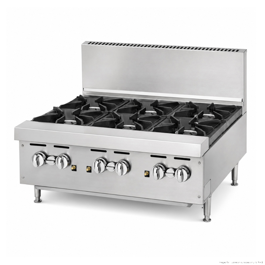 BRENNER Forge 800 Series Gas Bench Top Cooking Range LPG with 6 burners - BREG8R-900L