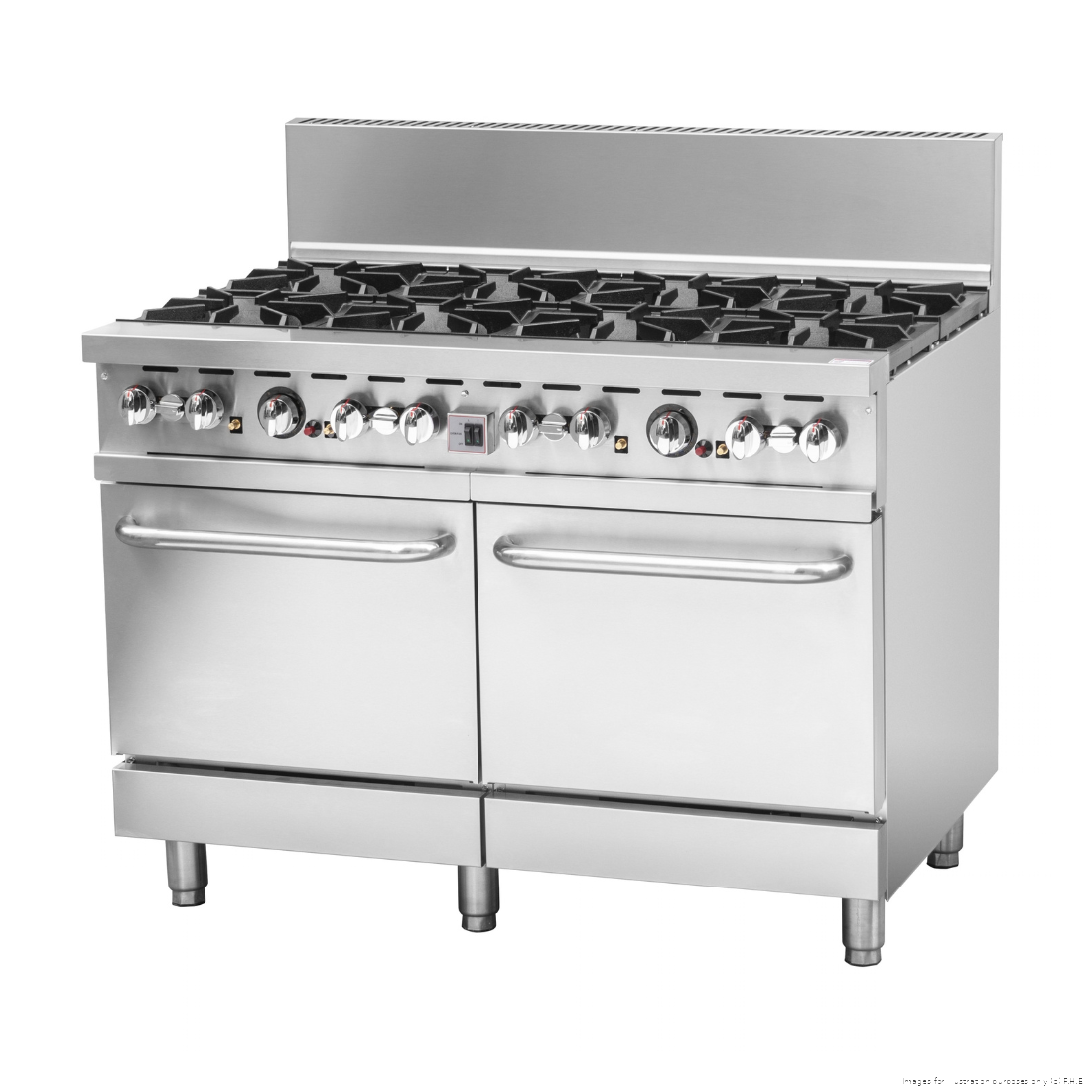 Brenner Forge 800 Series 8 Burner Gas Range with double Fan Forced Oven NG - BREG8RO-1200N
