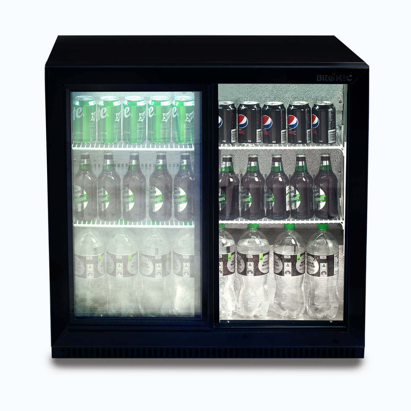 Bromic Back Bar Fridge 190L (Sliding Door) BB0200GDS-NR