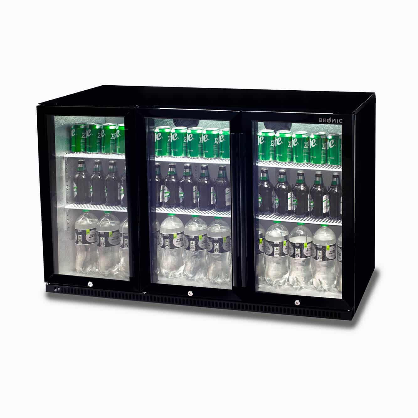 Bromic Back Bar Fridge - 307L - 3 Doors - Hinged BB0330GD-NR-1