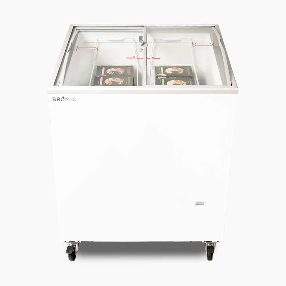 Bromic Display Chest Freezer - 176L - Curved Glass Top CF0200ATCG-NR