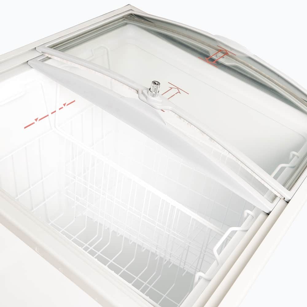 Bromic Display Chest Freezer - 176L - Curved Glass Top CF0200ATCG-NR