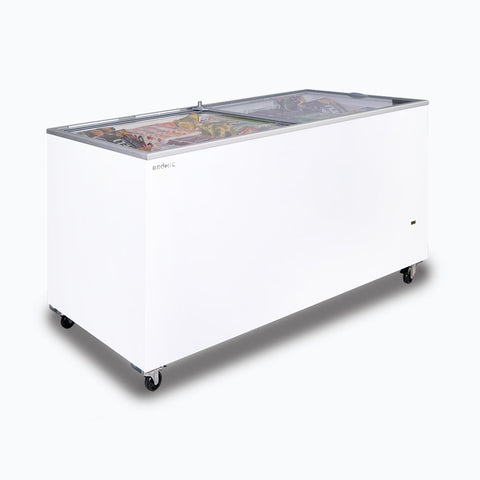 Bromic Display Chest Freezer Flat Glass Top 491L CF0500FTFG