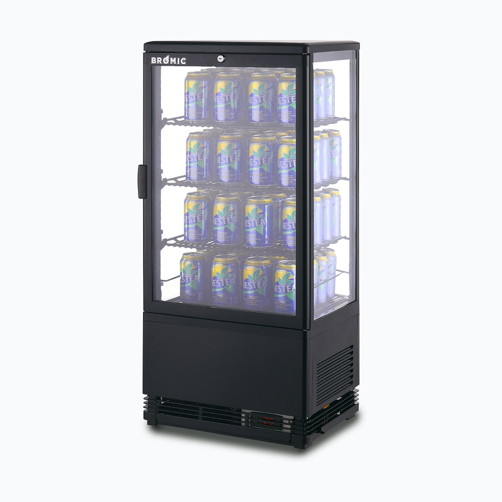 Bromic Countertop Beverage Fridge Flat Glass 78L LED CT0080G4B