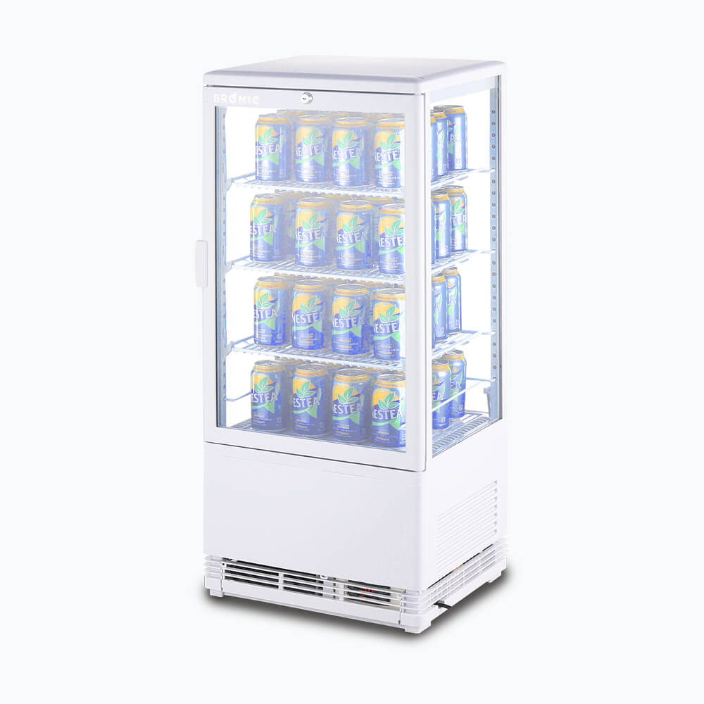 Bromic Countertop Beverage Fridge Flat Glass 78L LED CT0080G4W