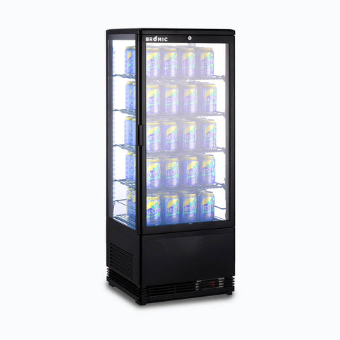 Bromic Countertop Beverage Fridge Flat Glass 98L LED CT0100G4B