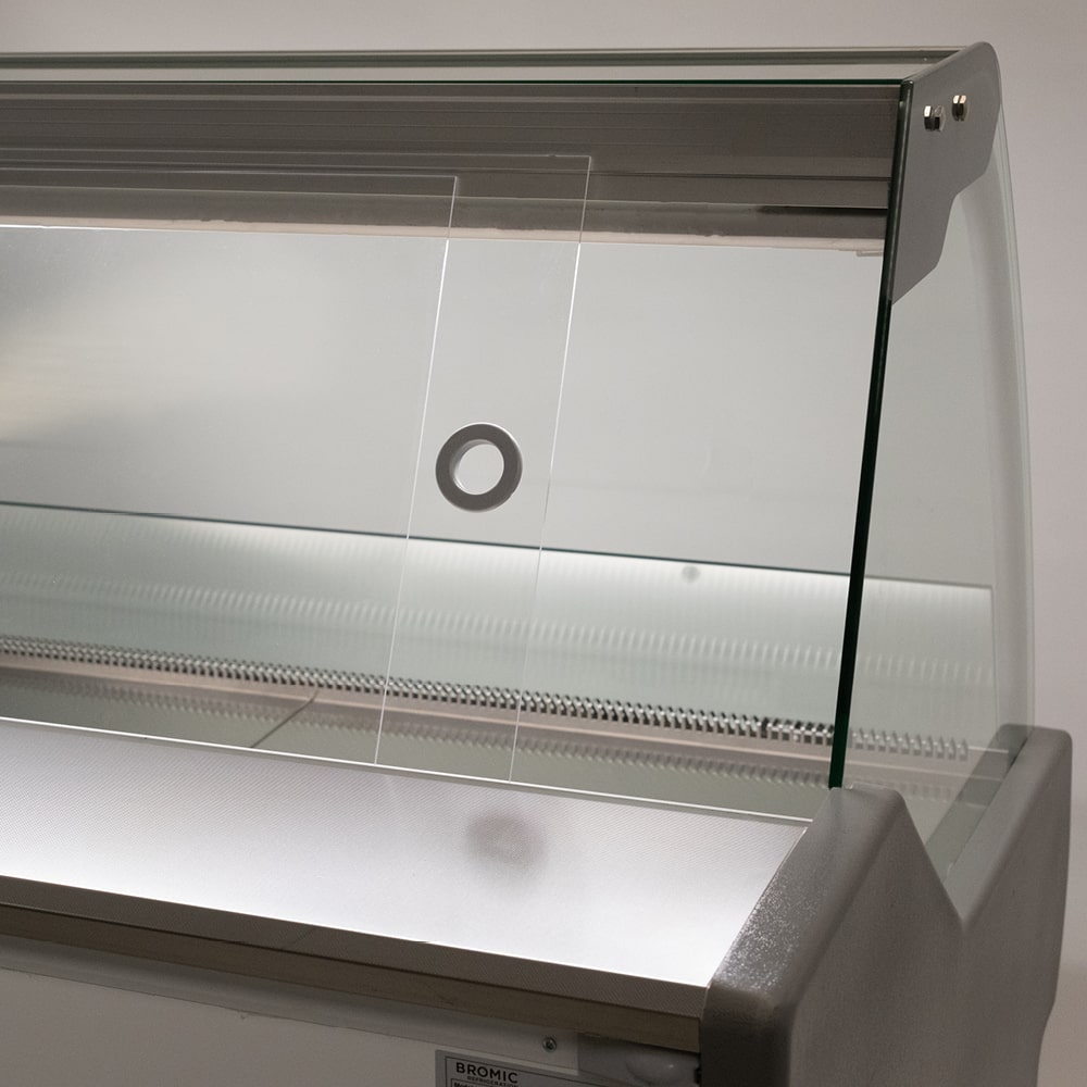 Bromic Curved Glass Deli Display - 1955mm DD1875CG-NR