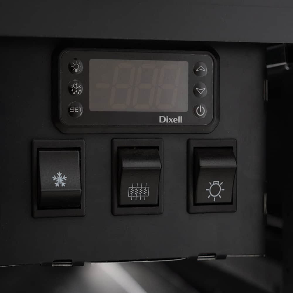 Bromic Square Glass Deli Display - 2580mm DD2500SG-NR