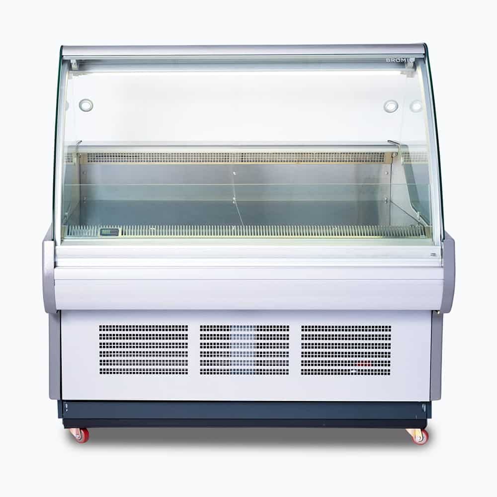Bromic Curved Glass Deli Display - 1330mm DD1250CG-NR