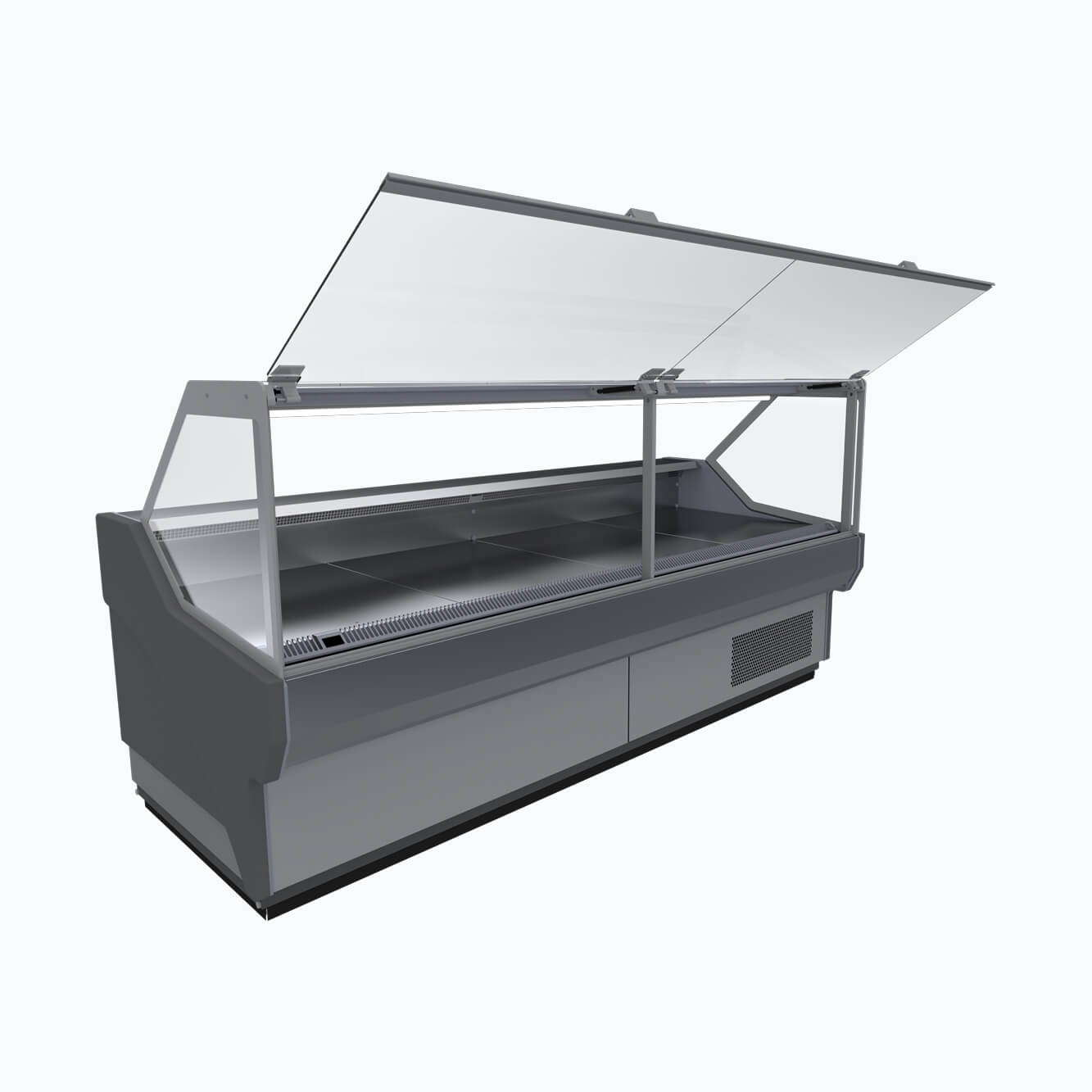 Bromic DD1250SG-NR Square Glass Deli Display