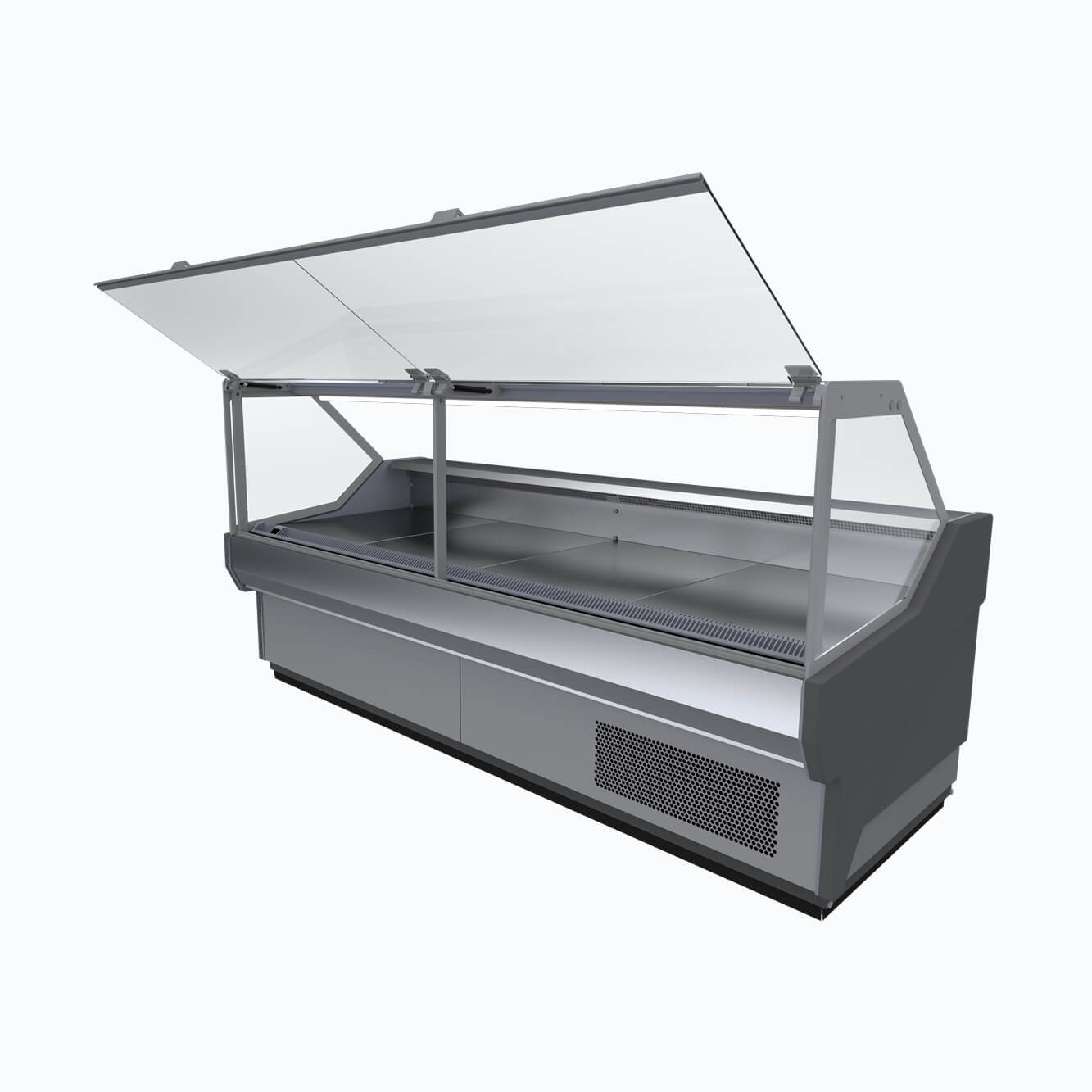 Bromic DD1250SG-NR Square Glass Deli Display