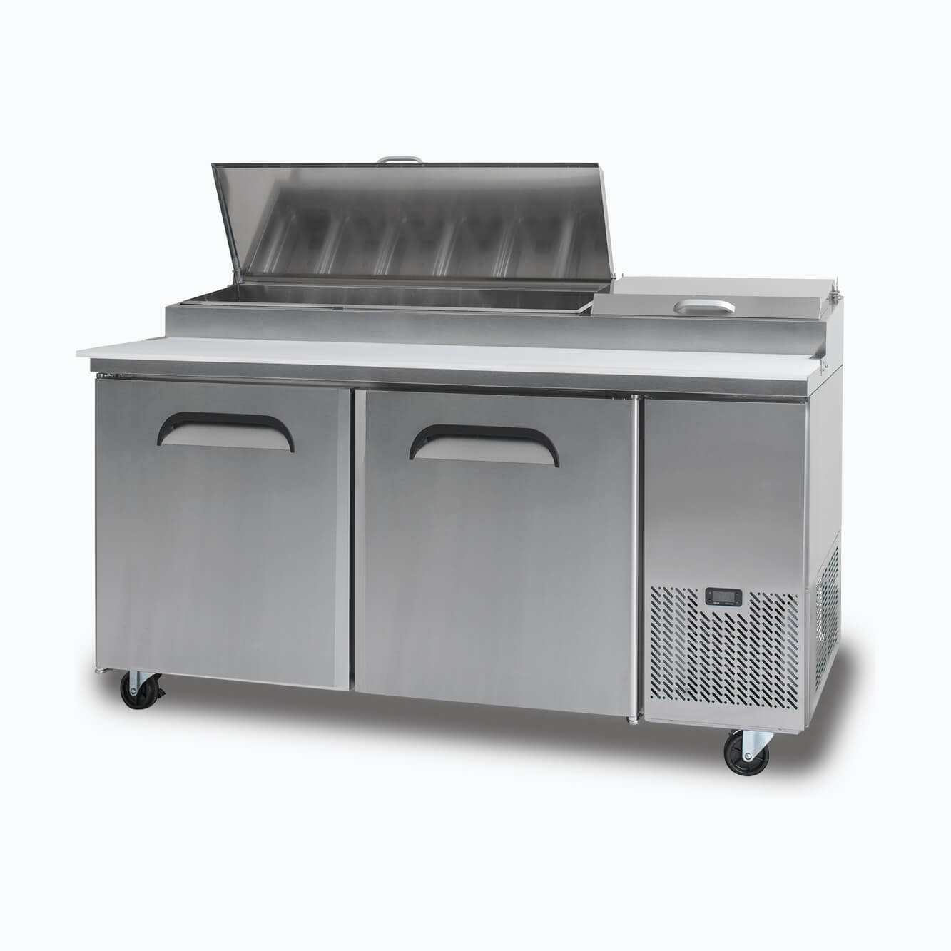 Bromic Pizza Prep Fridge - 2 Doors - 1702mm - 9 Pans PP1700