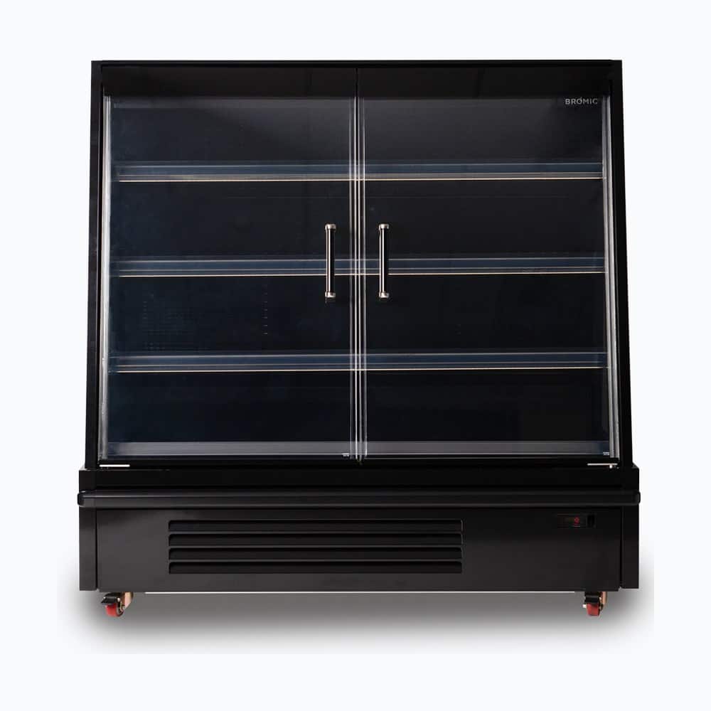 Bromic Semi Vertical Display Fridge - Gondola - 1580mm - 2 Doors - Hinged SVM1580HD-NR