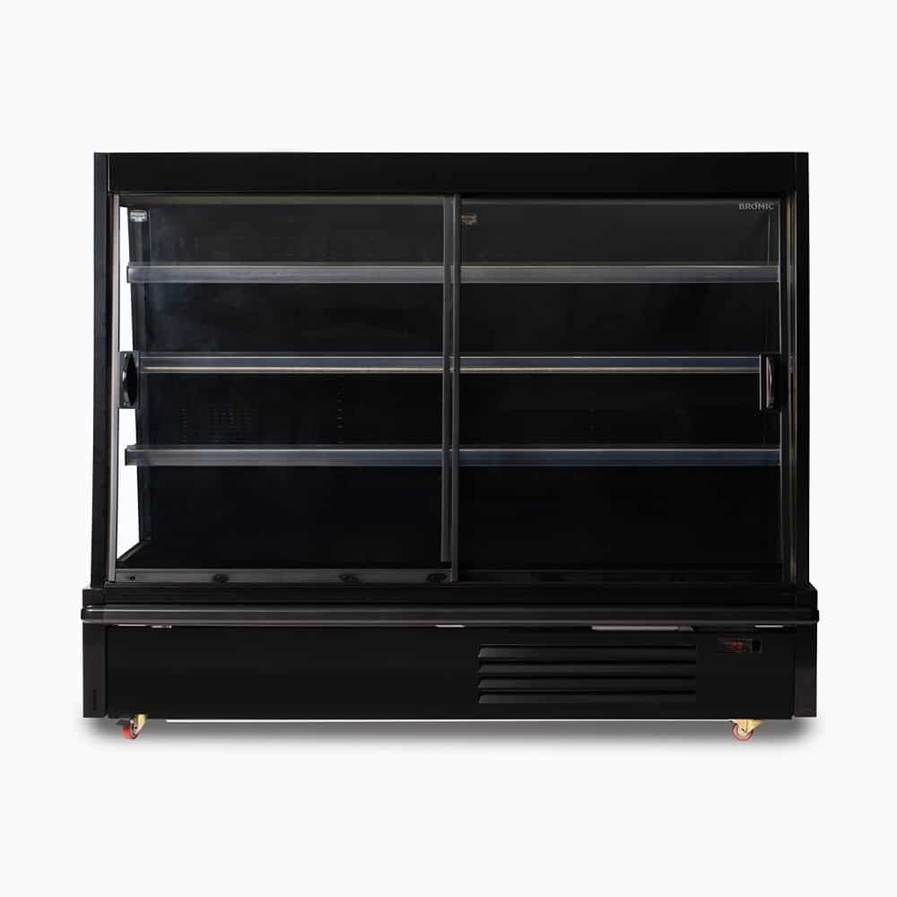Bromic Semi Vertical Display Fridge - 1875mm - 2 Doors - Sliding SVM1875SD-NR