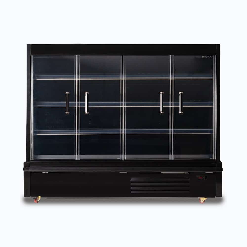 Bromic Semi Vertical Display Fridge - 1875mm - 4 Doors - Hinged SVM1875HD-NR