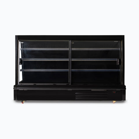 Bromic Semi Vertical Display Fridge - 2500mm - 4 Doors - Sliding SVM2500SD-NR