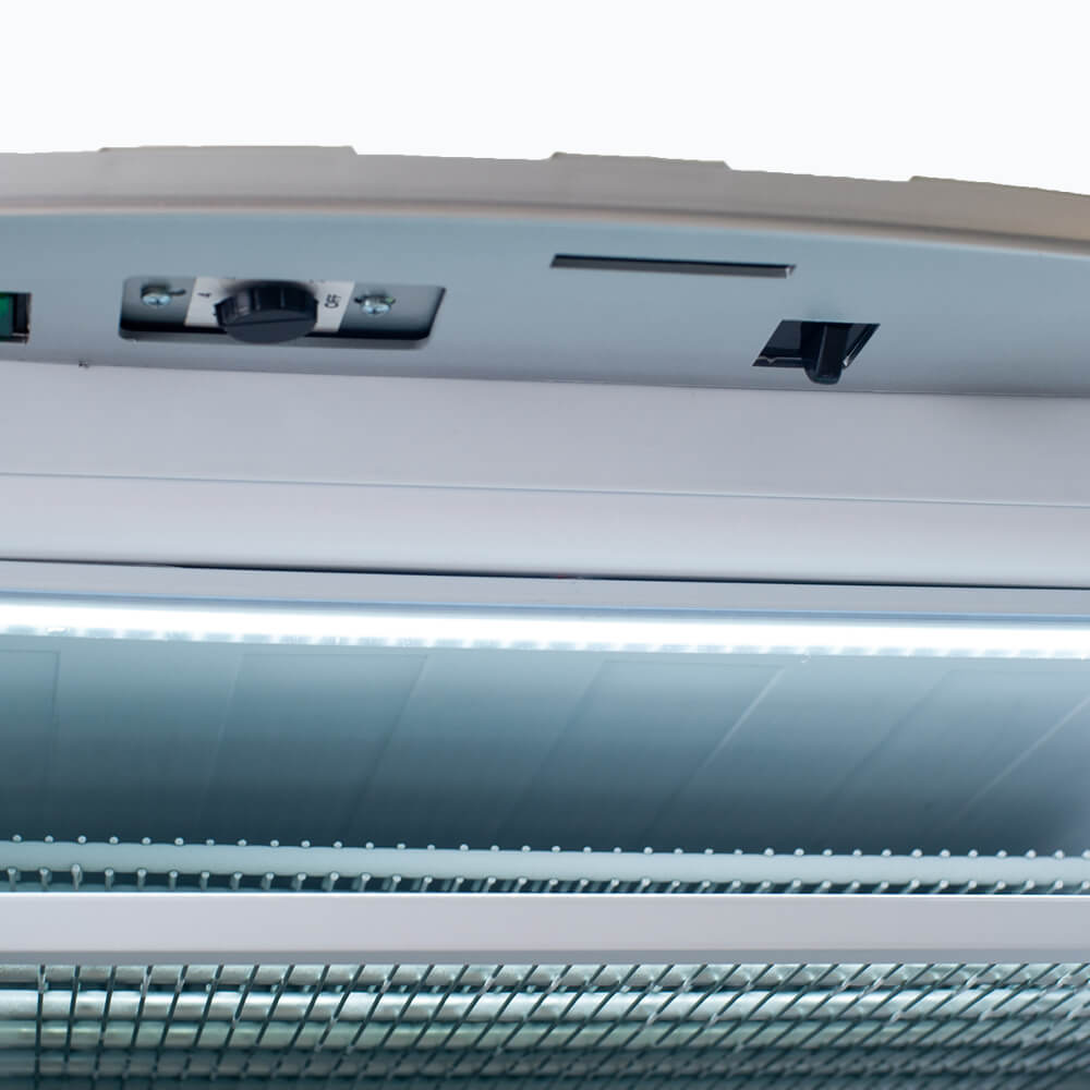 Bromic Upright Display Freezer - 300L - 1 Door - Flat Glass - Lightbox UF0374LS-NR