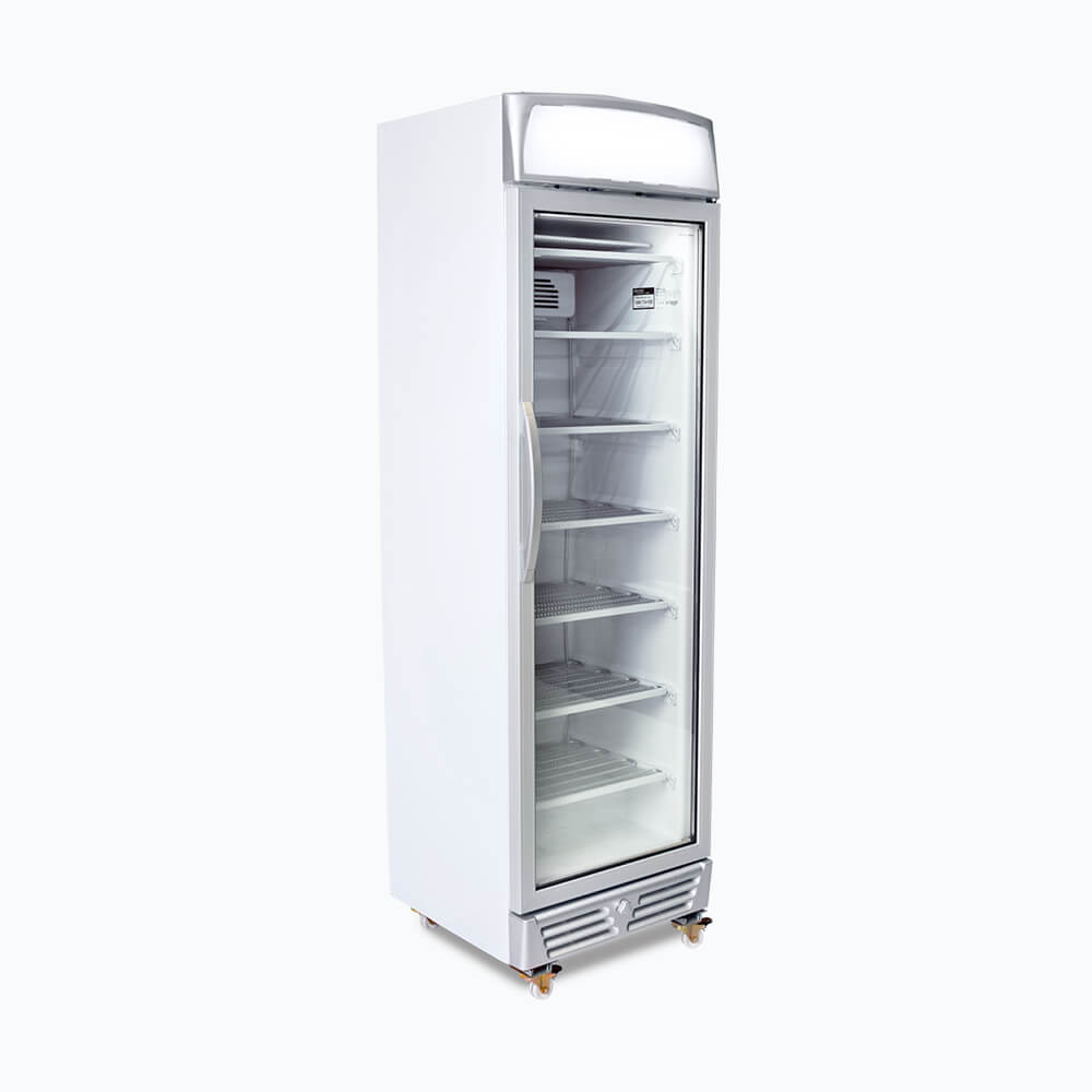 Bromic Upright Display Freezer - 300L - 1 Door - Flat Glass - Lightbox UF0374LS-NR