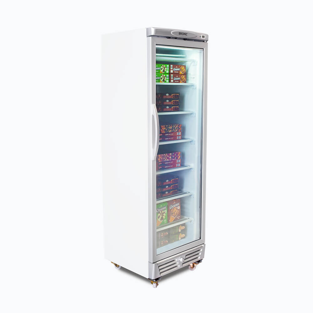 Bromic Upright Display Freezer LED Flat Glass Door 300L UF0374S