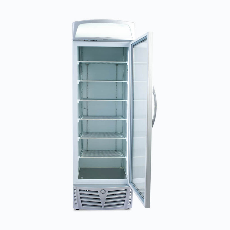 Bromic Upright Display Freezer with Lightbox LED Flat Glass Door 440L UF0440LS