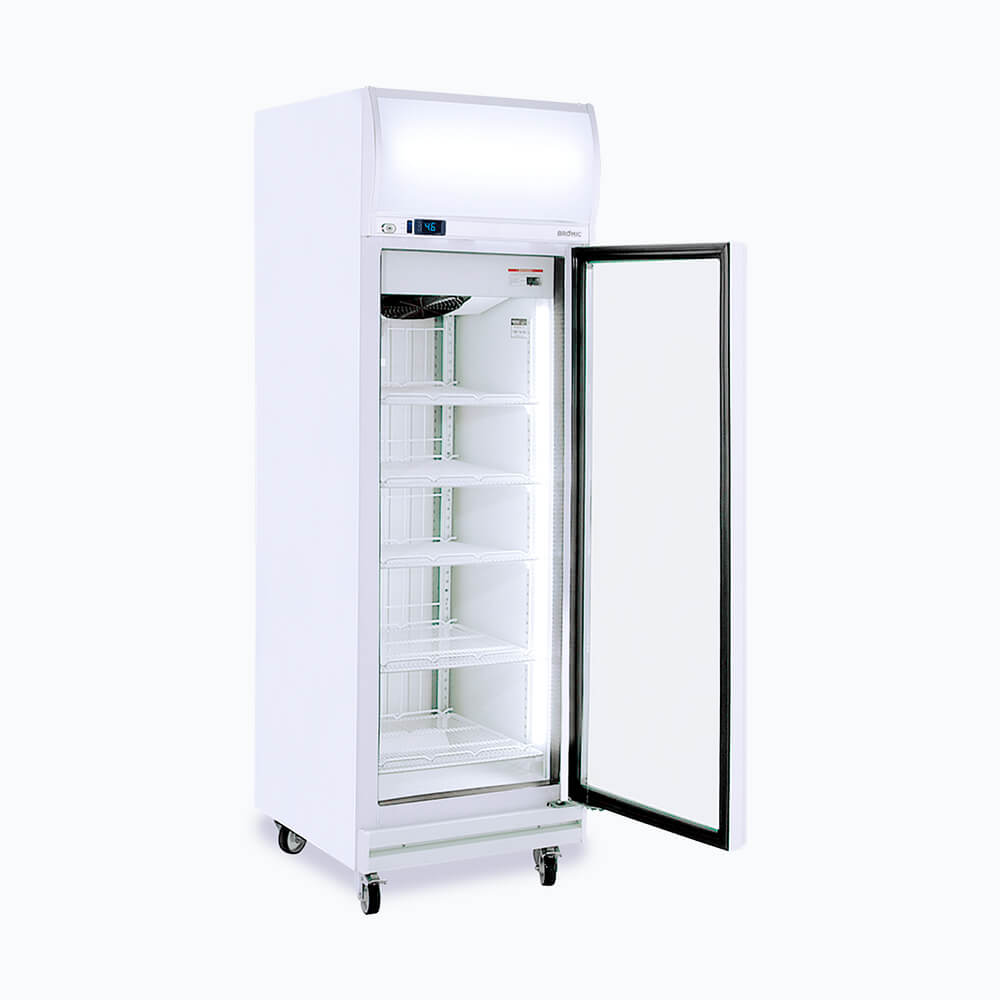 Bromic Upright Display Freezer - 444L - 1 Door - Flat Glass - Lightbox UF0500LF