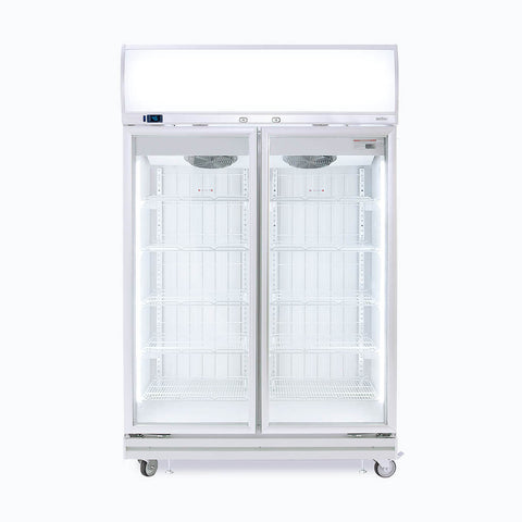 Bromic Upright Display Freezer Flat Glass Door 976L LED UF1000LF