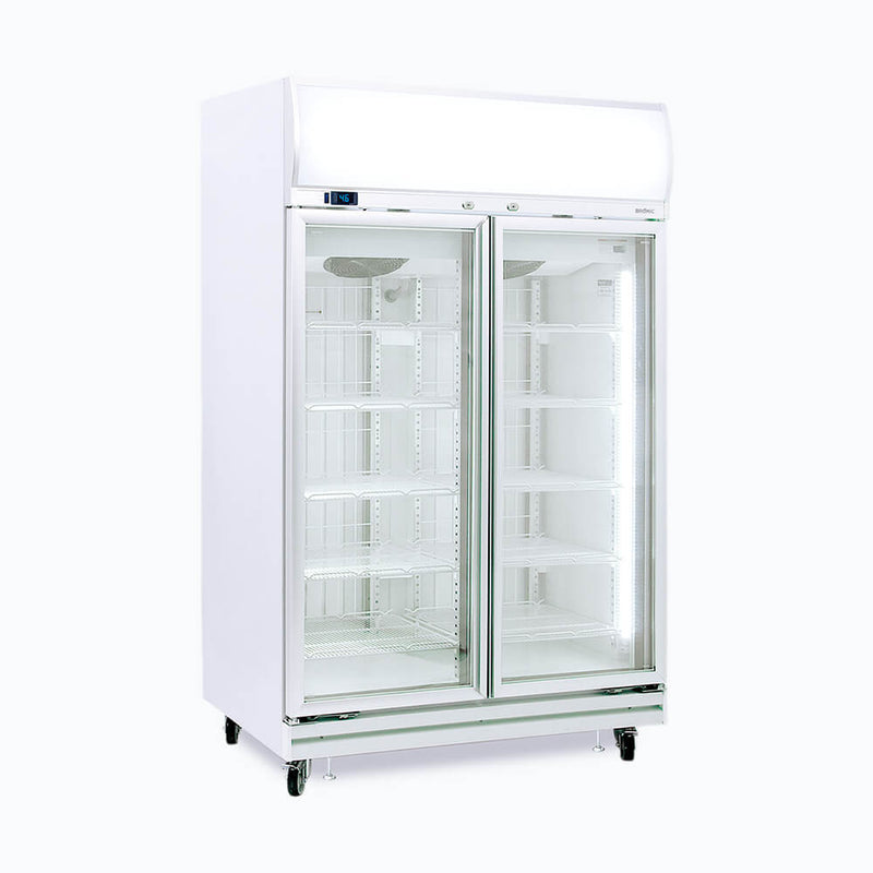 Bromic Upright Display Freezer Flat Glass Door 976L LED UF1000LF
