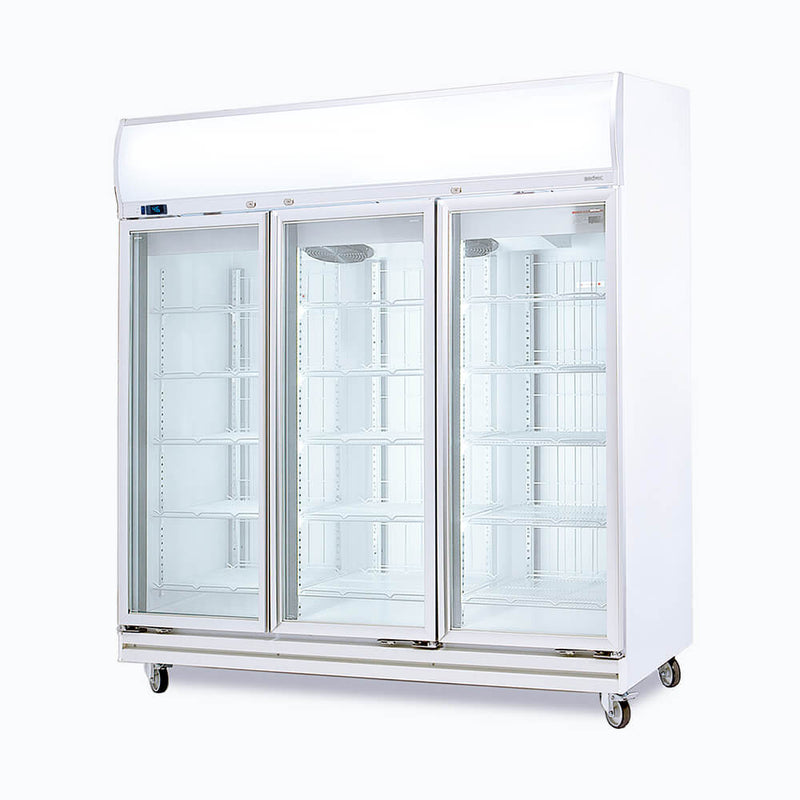 Bromic Upright Display Freezer Flat Glass Door 1507L LED UF1500LF