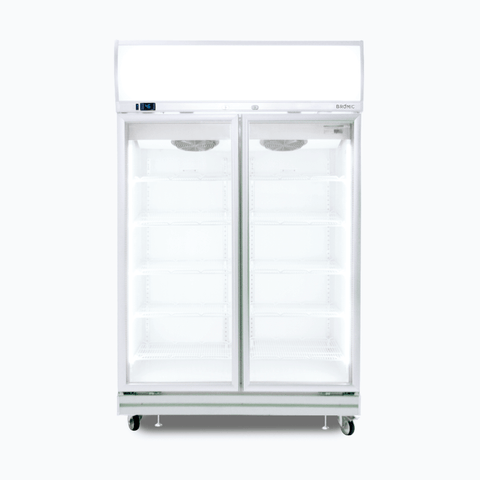 Bromic Upright Display Fridge Flat Glass Door 976L LED GD1000LF