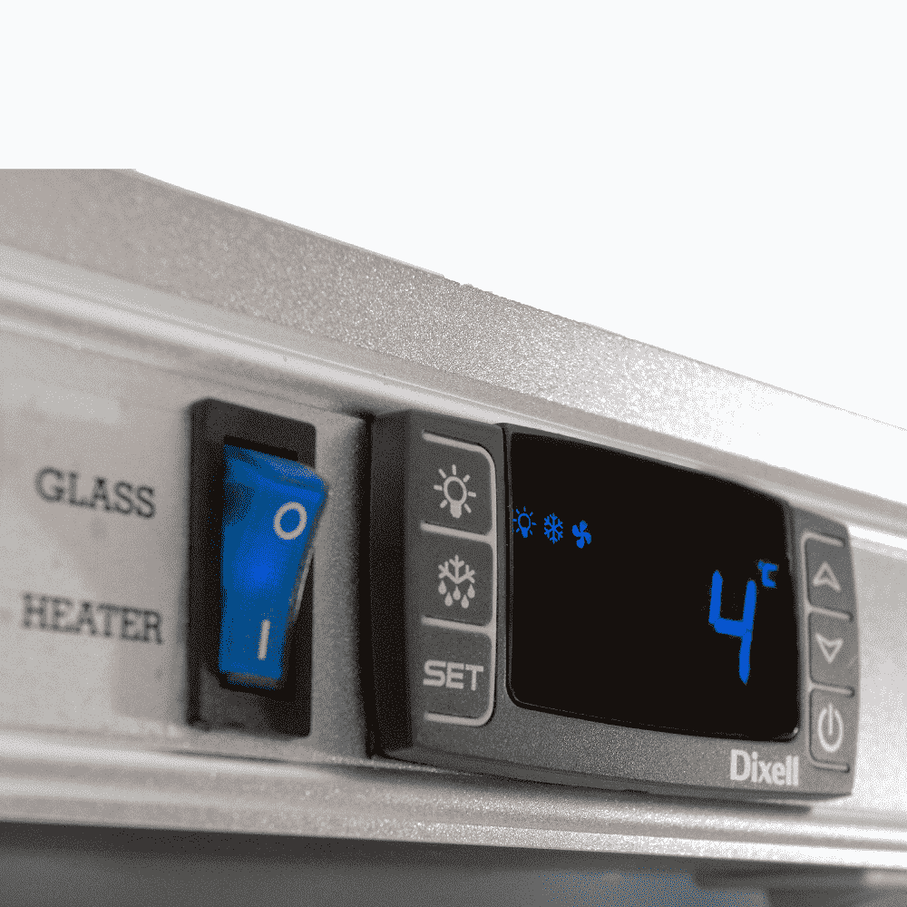 Bromic Upright Display Fridge - 976L - 2 Doors - Flat Glass - Lightbox GD1000LF