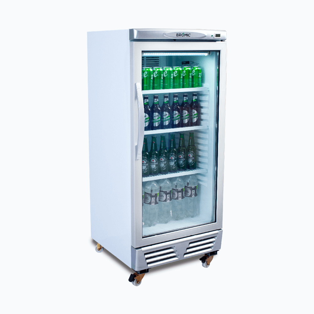 Bromic Upright Display Fridge Flat Glass 215L GM0220