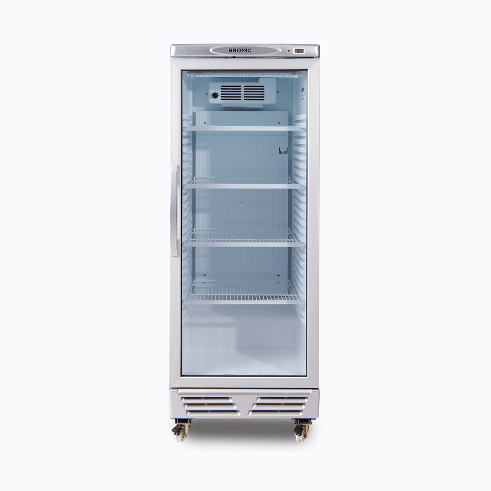 Bromic Upright Display Fridge Flat Glass Door 290L GM0300