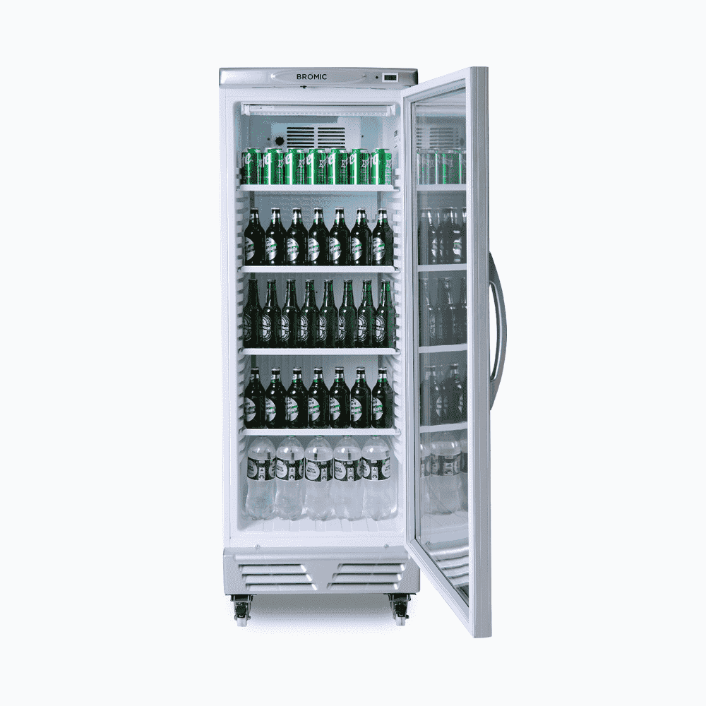 Bromic Upright Display Fridge Flat Glass Door 290L GM0300