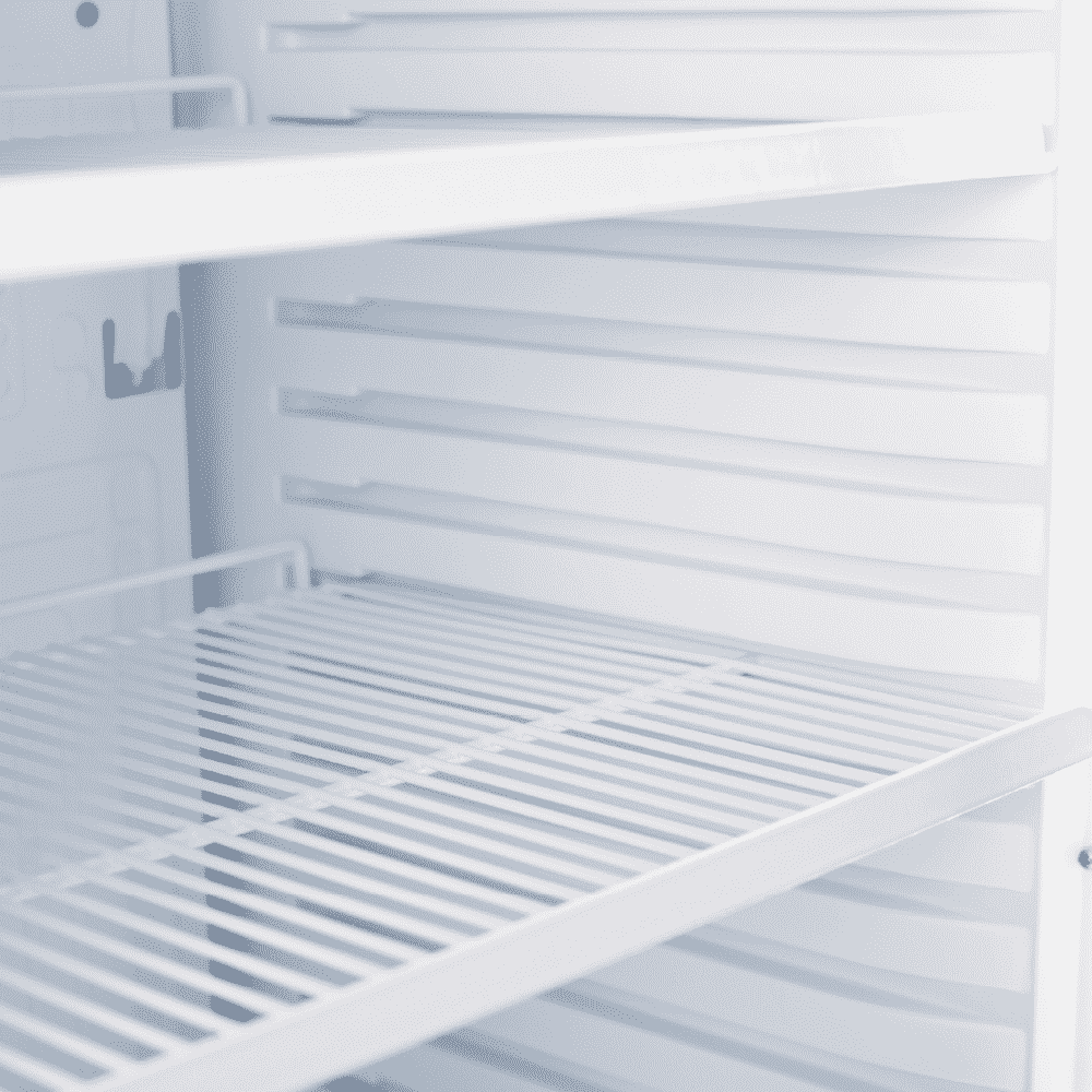 Bromic Upright Display Fridge - 372L - 1 Door - Flat Glass - White with Silver Trim GM0374-NR