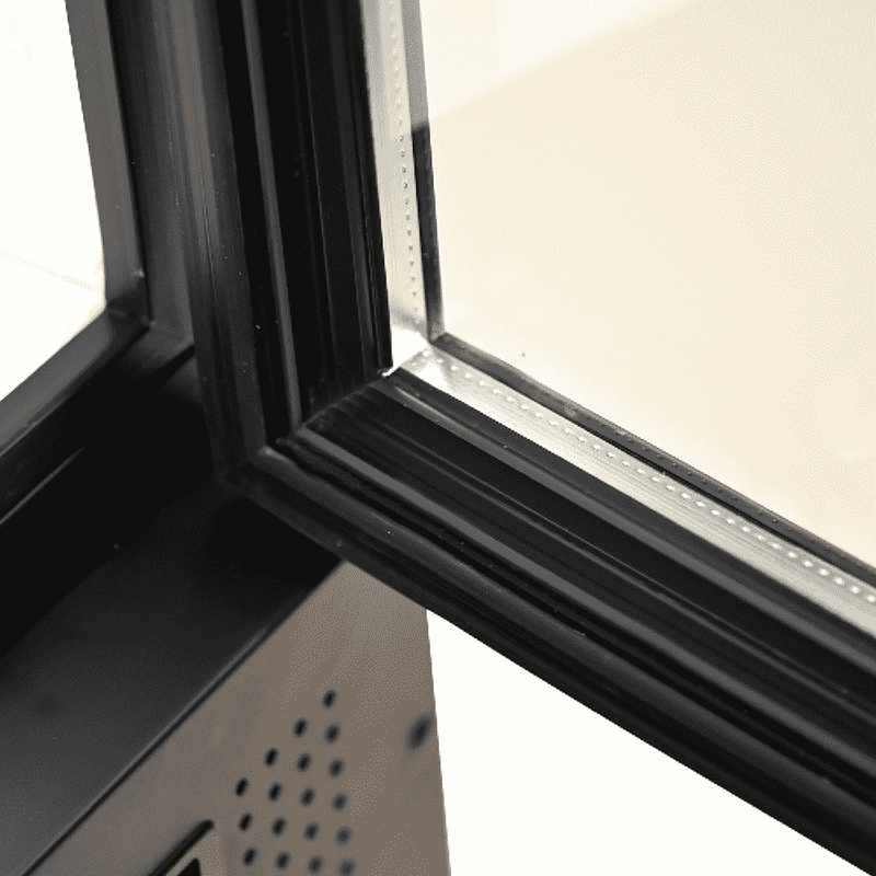 Bromic Upright Display Fridge with Lighbox Glass Door 659L - Black