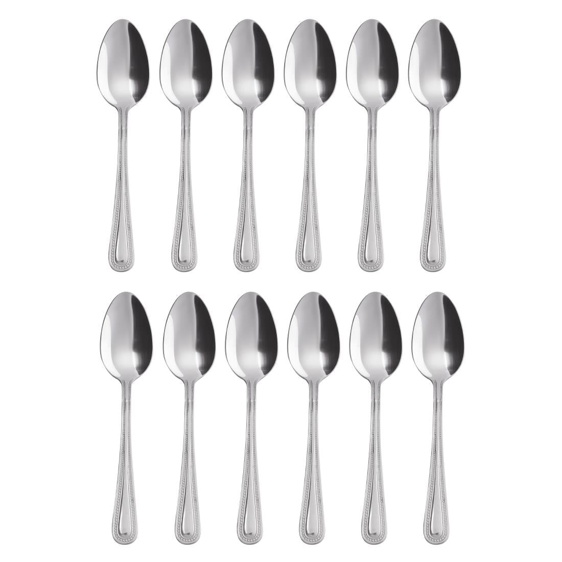 Olympia Bead Dessert Spoon (12 Pack) - C129