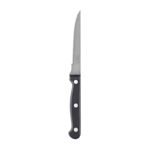Olympia Steak Knife Black Handle (12 Pack) - C134