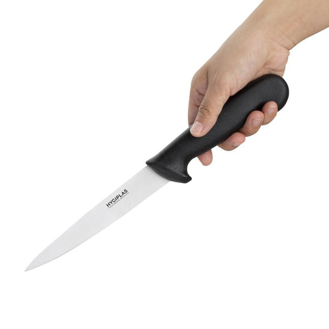 Hygiplas Filleting Knife Black 150mm - C266